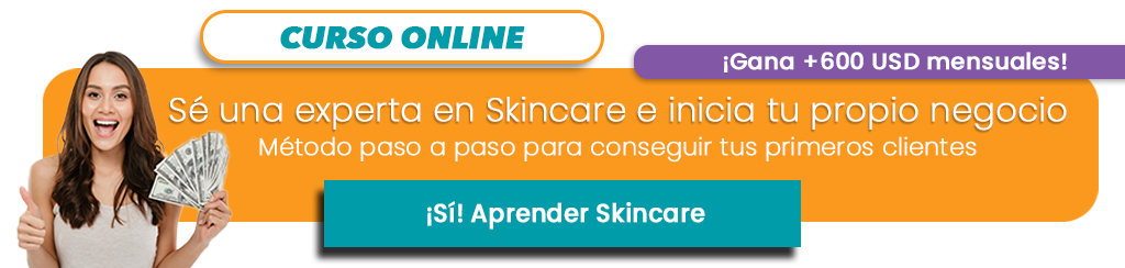 Banner promocional del curso online de skincare de EDUEM Instituto.