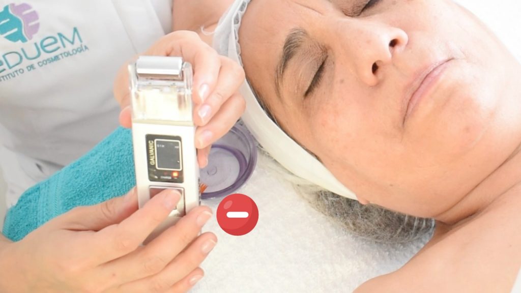 Como usar corriente galvánica en polo negativo.