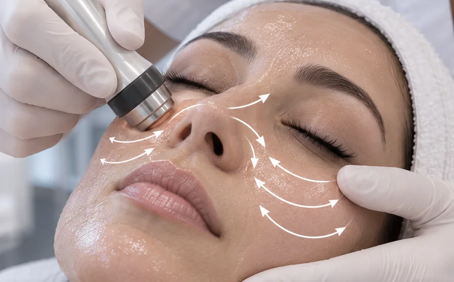 Cuidado orbicular ojos radiofrecuencia facial