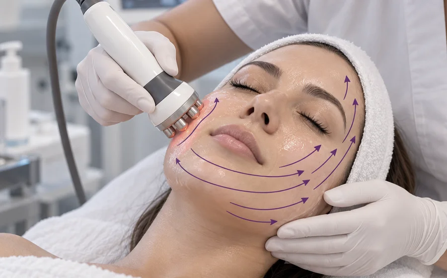 Técnica de radiofrecuencia facial profesional