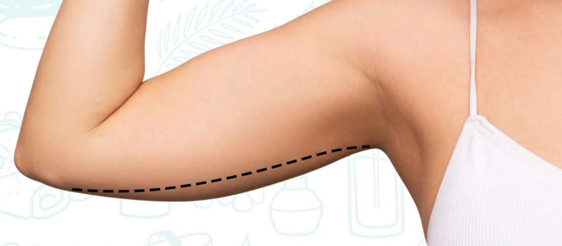 Primer plano de un brazo tonificado después de un tratamiento de electroestimulación efectivo.